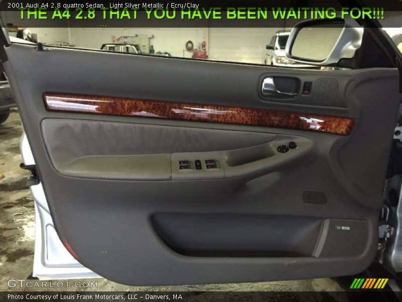 Light Silver Metallic / Ecru/Clay 2001 Audi A4 2.8 quattro Sedan