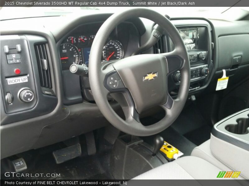 Summit White / Jet Black/Dark Ash 2015 Chevrolet Silverado 3500HD WT Regular Cab 4x4 Dump Truck