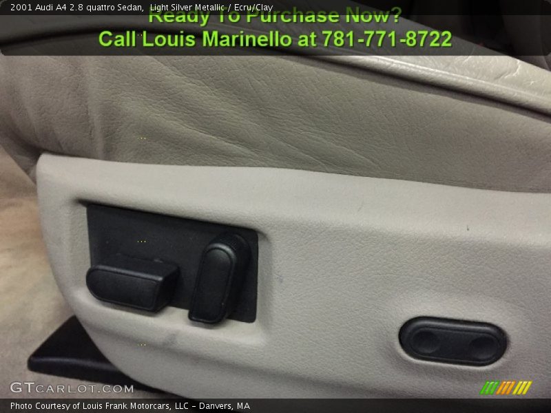 Light Silver Metallic / Ecru/Clay 2001 Audi A4 2.8 quattro Sedan