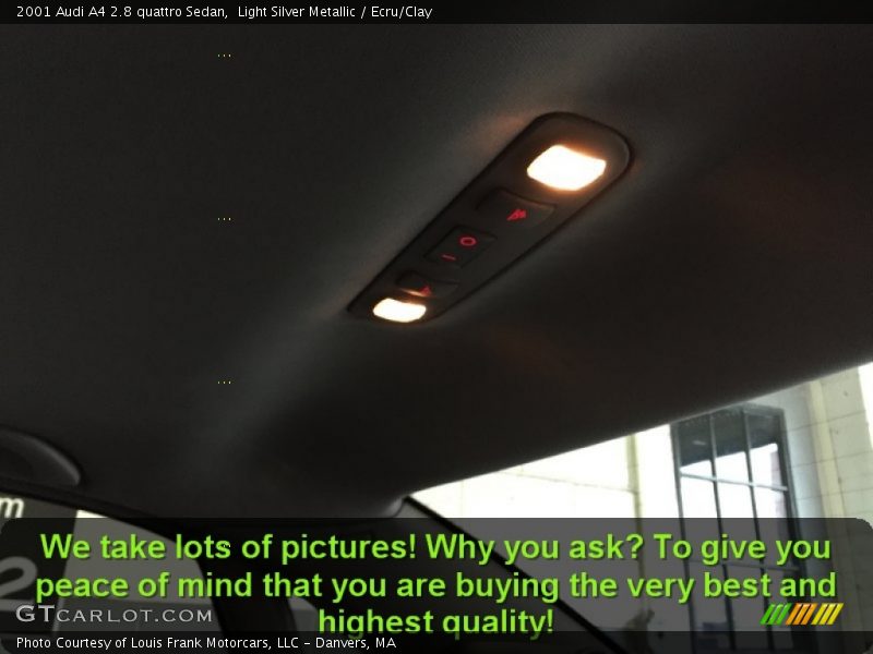 Light Silver Metallic / Ecru/Clay 2001 Audi A4 2.8 quattro Sedan