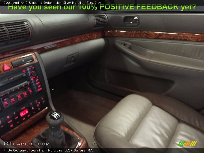 Light Silver Metallic / Ecru/Clay 2001 Audi A4 2.8 quattro Sedan