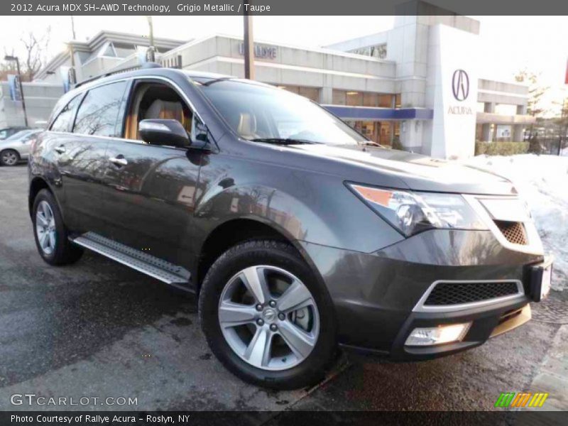 Grigio Metallic / Taupe 2012 Acura MDX SH-AWD Technology