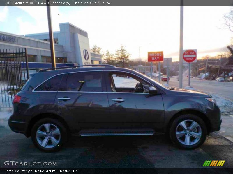 Grigio Metallic / Taupe 2012 Acura MDX SH-AWD Technology