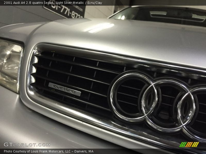 Light Silver Metallic / Ecru/Clay 2001 Audi A4 2.8 quattro Sedan