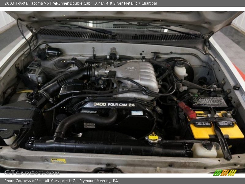 Lunar Mist Silver Metallic / Charcoal 2003 Toyota Tacoma V6 PreRunner Double Cab