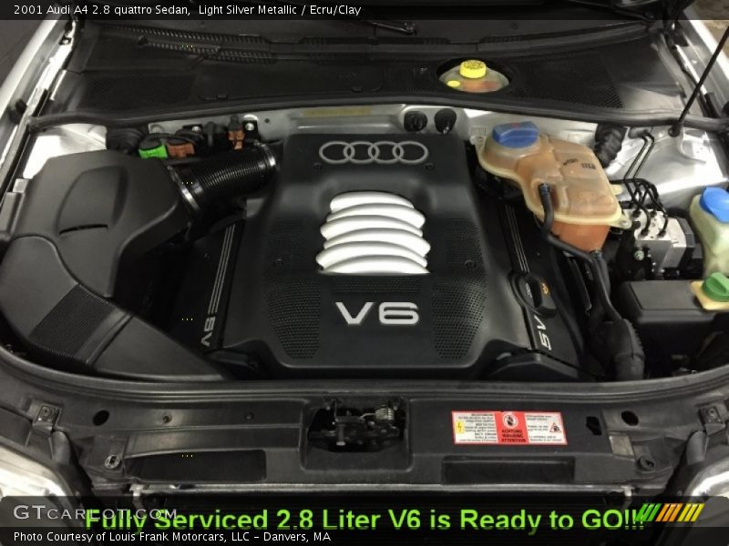 Light Silver Metallic / Ecru/Clay 2001 Audi A4 2.8 quattro Sedan