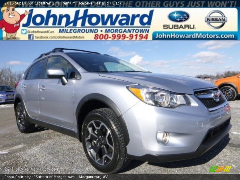 Ice Silver Metallic / Black 2015 Subaru XV Crosstrek 2.0i Premium