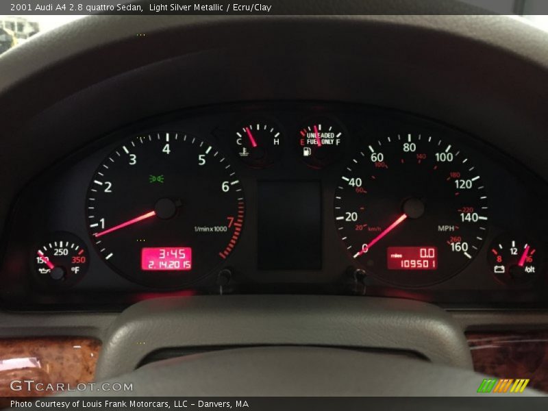 Light Silver Metallic / Ecru/Clay 2001 Audi A4 2.8 quattro Sedan