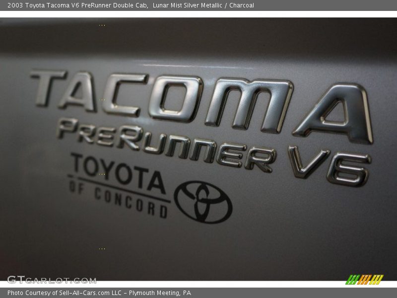 Lunar Mist Silver Metallic / Charcoal 2003 Toyota Tacoma V6 PreRunner Double Cab