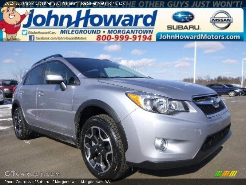 Ice Silver Metallic / Black 2015 Subaru XV Crosstrek 2.0i Premium