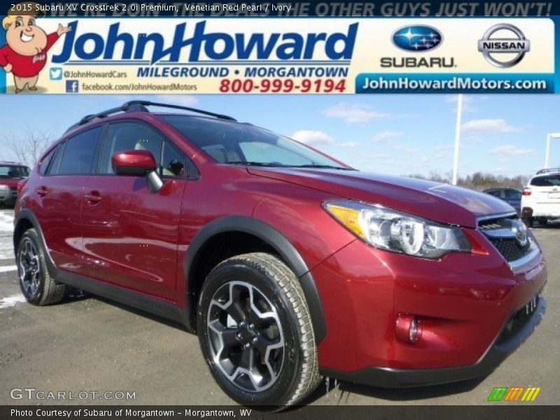 Venetian Red Pearl / Ivory 2015 Subaru XV Crosstrek 2.0i Premium