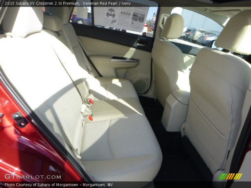 Rear Seat of 2015 XV Crosstrek 2.0i Premium