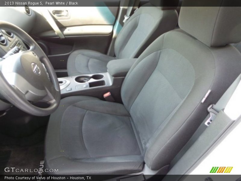 Pearl White / Black 2013 Nissan Rogue S