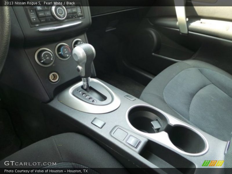 Pearl White / Black 2013 Nissan Rogue S