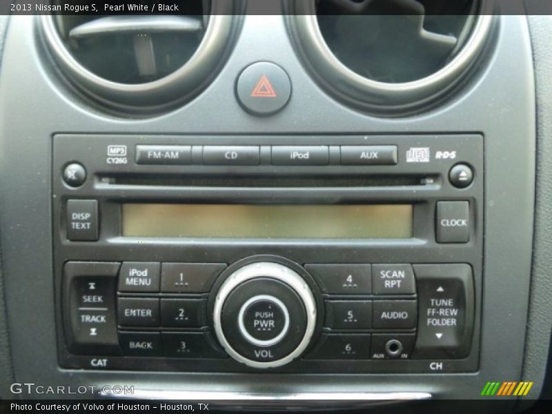 Pearl White / Black 2013 Nissan Rogue S