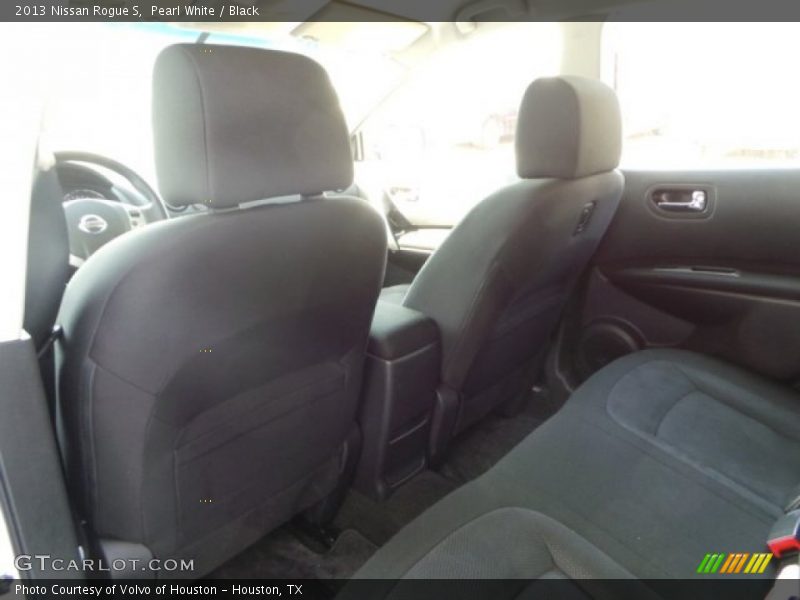 Pearl White / Black 2013 Nissan Rogue S