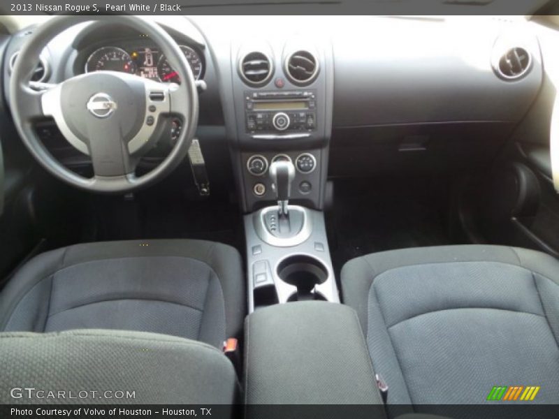 Pearl White / Black 2013 Nissan Rogue S