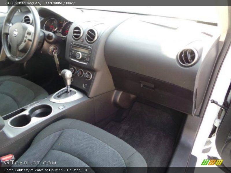 Pearl White / Black 2013 Nissan Rogue S