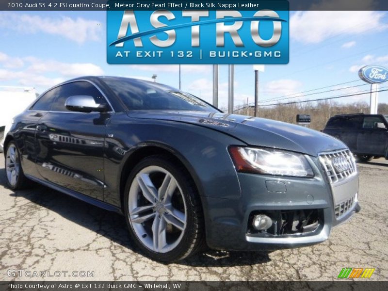 Meteor Gray Pearl Effect / Black Silk Nappa Leather 2010 Audi S5 4.2 FSI quattro Coupe