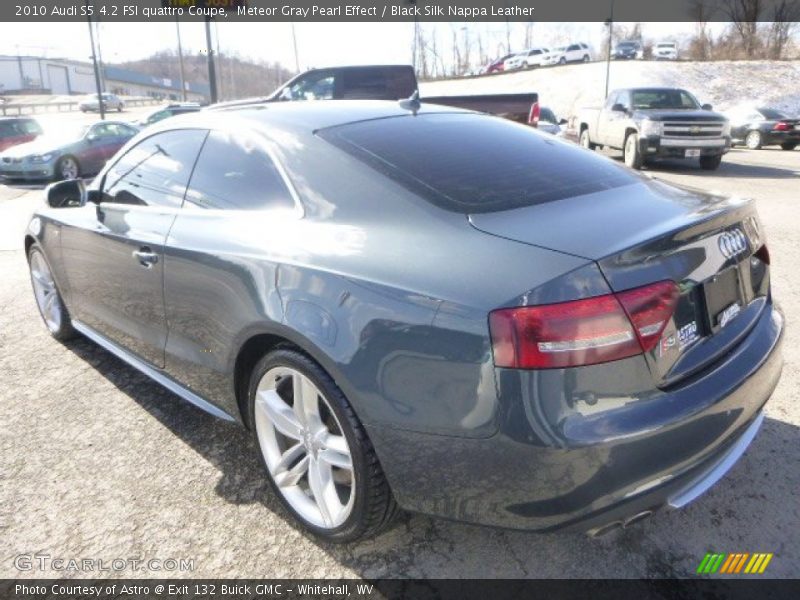 Meteor Gray Pearl Effect / Black Silk Nappa Leather 2010 Audi S5 4.2 FSI quattro Coupe