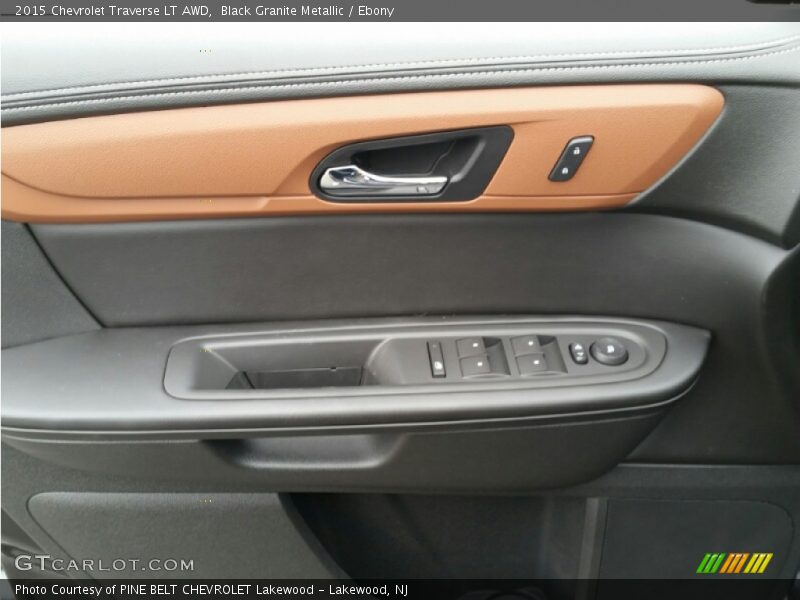 Black Granite Metallic / Ebony 2015 Chevrolet Traverse LT AWD