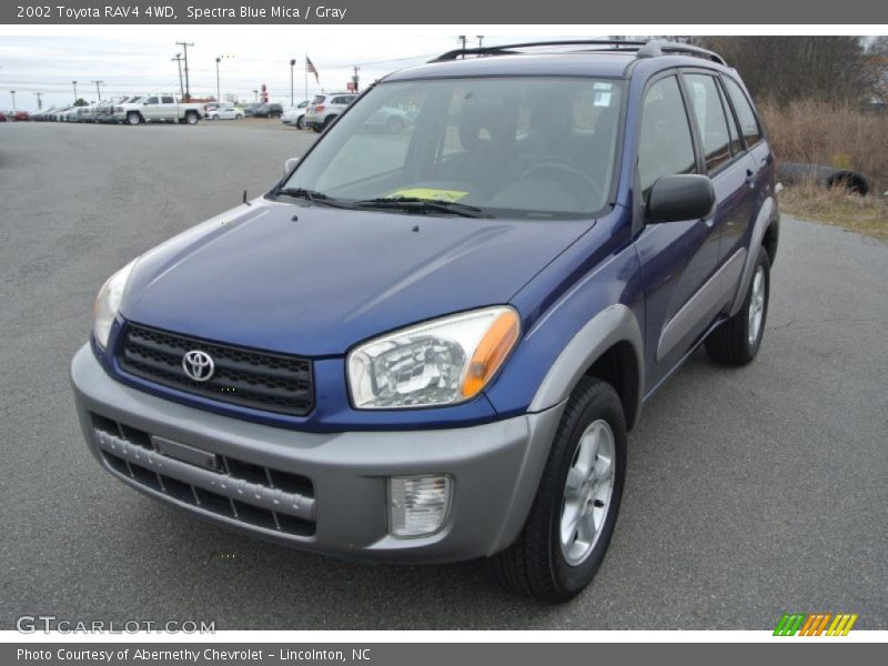 Spectra Blue Mica / Gray 2002 Toyota RAV4 4WD