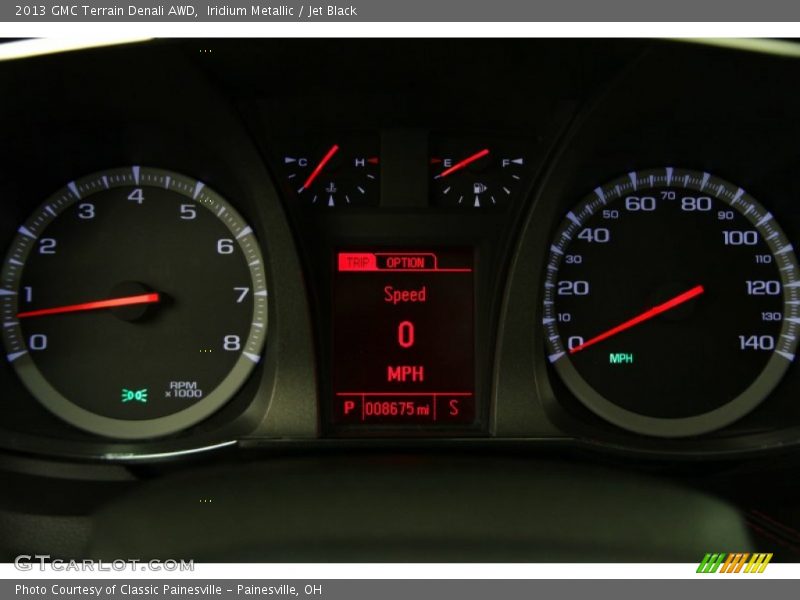Iridium Metallic / Jet Black 2013 GMC Terrain Denali AWD