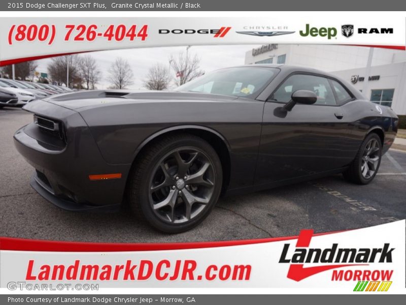 Granite Crystal Metallic / Black 2015 Dodge Challenger SXT Plus