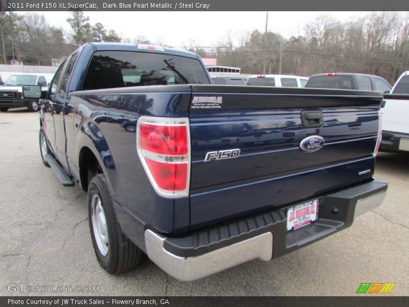 Dark Blue Pearl Metallic / Steel Gray 2011 Ford F150 XL SuperCab