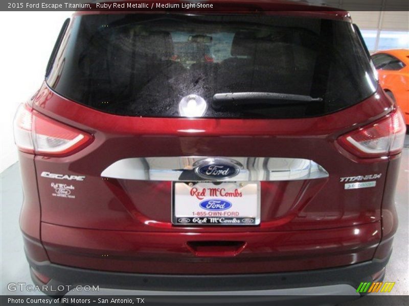 Ruby Red Metallic / Medium Light Stone 2015 Ford Escape Titanium