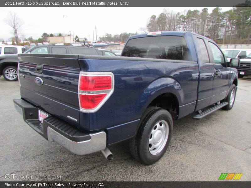 Dark Blue Pearl Metallic / Steel Gray 2011 Ford F150 XL SuperCab