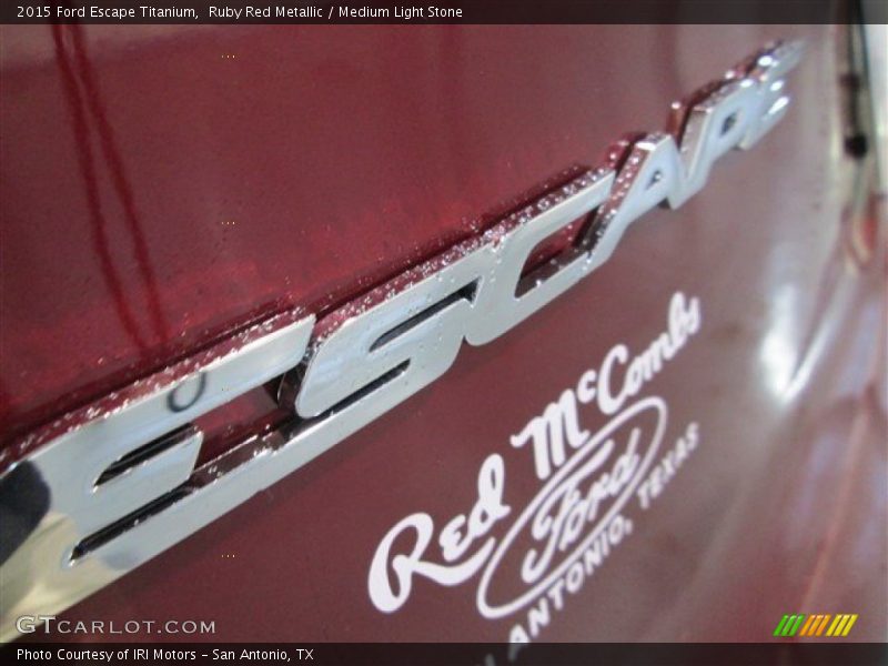 Ruby Red Metallic / Medium Light Stone 2015 Ford Escape Titanium
