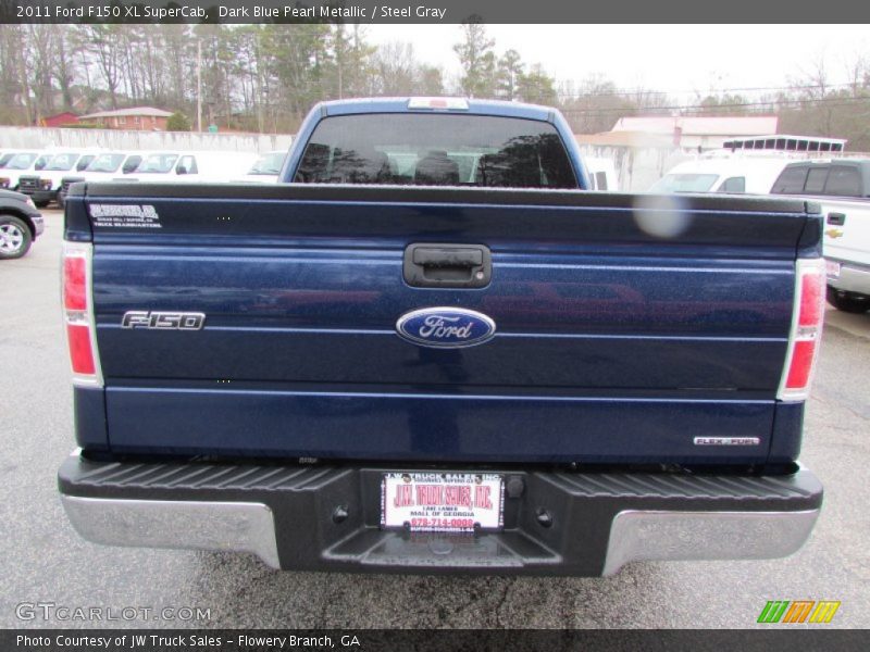Dark Blue Pearl Metallic / Steel Gray 2011 Ford F150 XL SuperCab