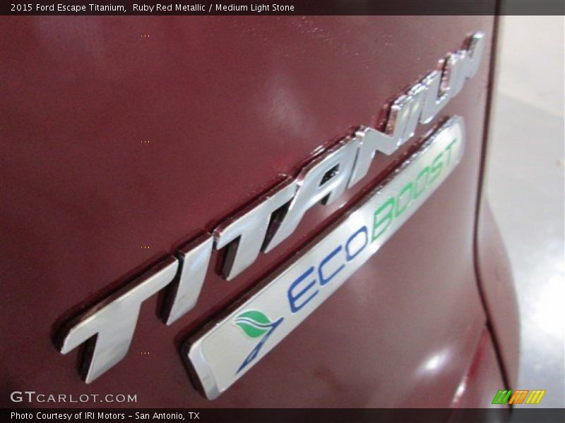 Ruby Red Metallic / Medium Light Stone 2015 Ford Escape Titanium