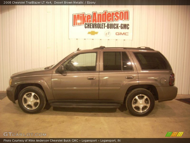 Desert Brown Metallic / Ebony 2008 Chevrolet TrailBlazer LT 4x4