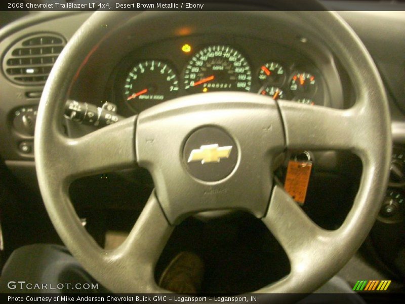Desert Brown Metallic / Ebony 2008 Chevrolet TrailBlazer LT 4x4