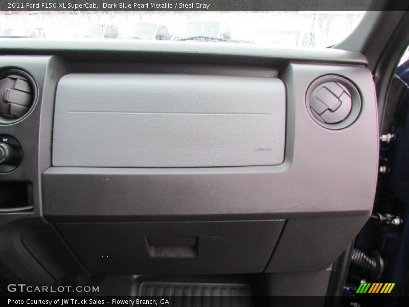 Dark Blue Pearl Metallic / Steel Gray 2011 Ford F150 XL SuperCab
