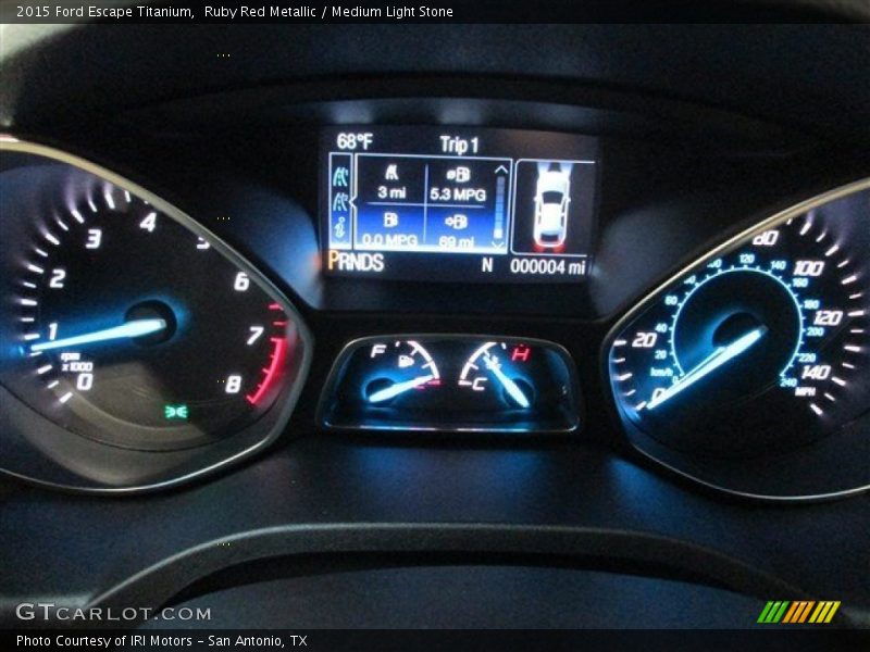 Ruby Red Metallic / Medium Light Stone 2015 Ford Escape Titanium