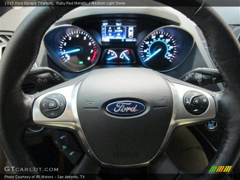 Ruby Red Metallic / Medium Light Stone 2015 Ford Escape Titanium