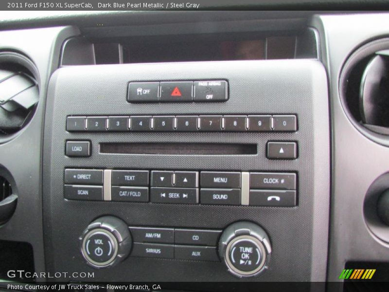 Dark Blue Pearl Metallic / Steel Gray 2011 Ford F150 XL SuperCab