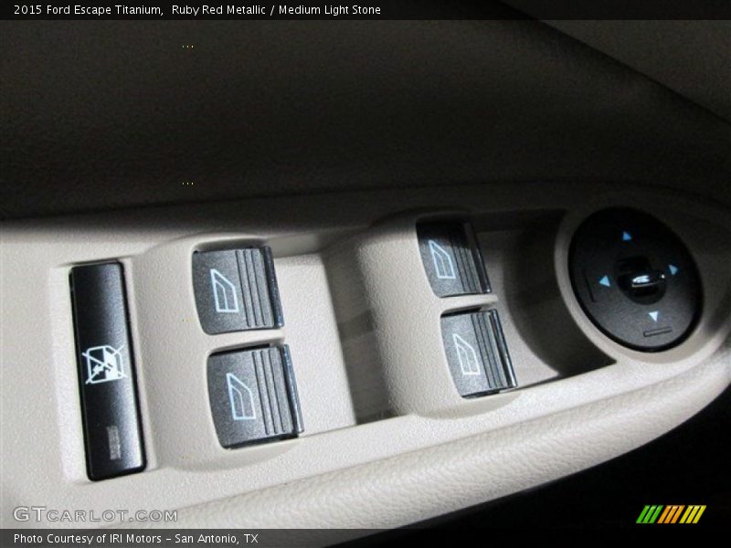 Ruby Red Metallic / Medium Light Stone 2015 Ford Escape Titanium