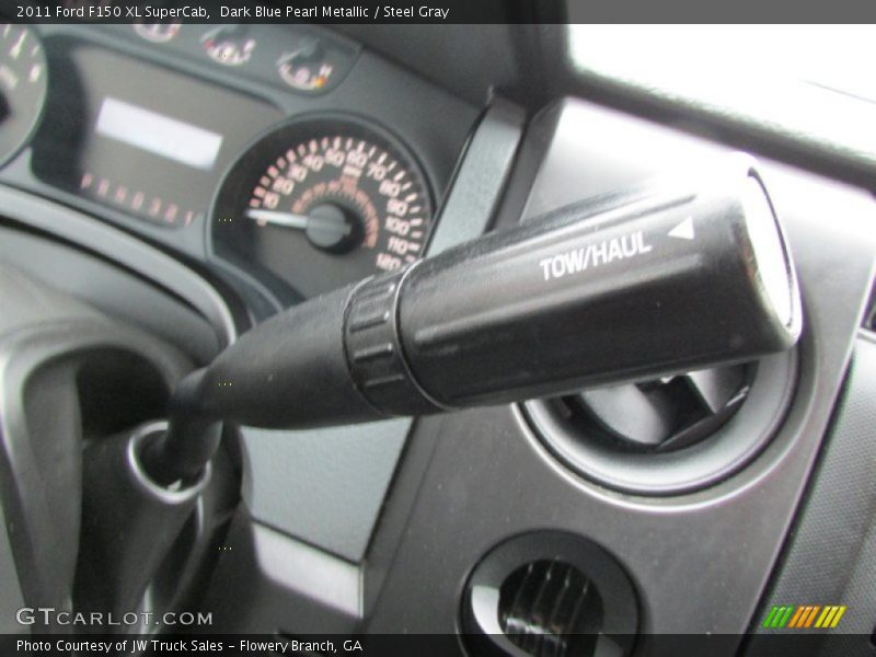 Dark Blue Pearl Metallic / Steel Gray 2011 Ford F150 XL SuperCab