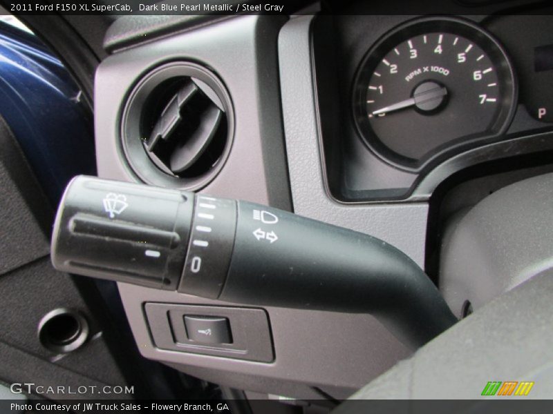 Dark Blue Pearl Metallic / Steel Gray 2011 Ford F150 XL SuperCab