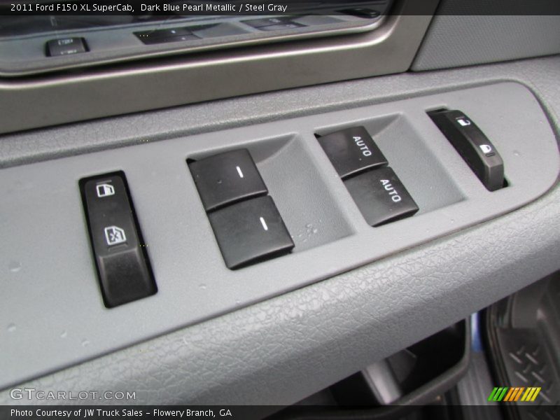 Dark Blue Pearl Metallic / Steel Gray 2011 Ford F150 XL SuperCab