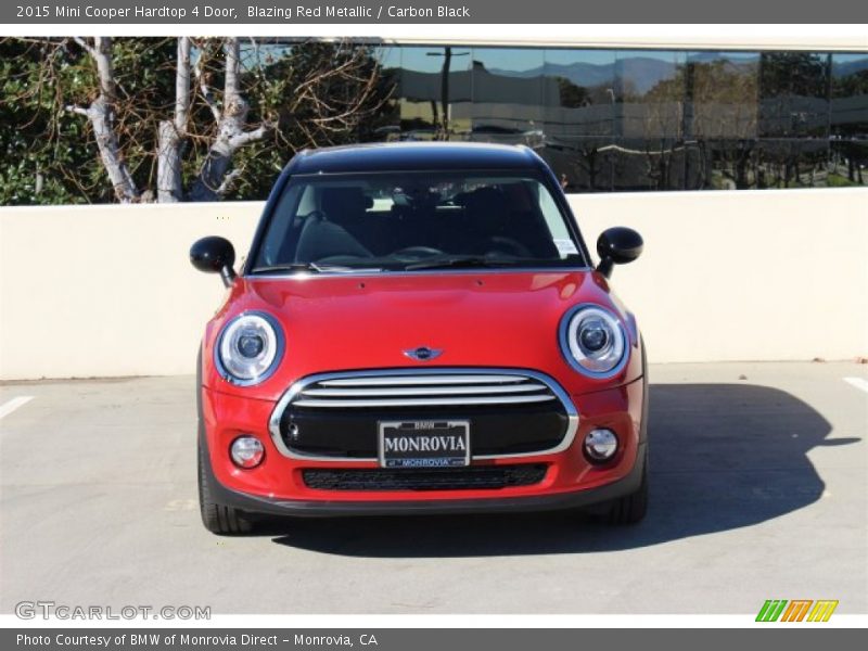 Blazing Red Metallic / Carbon Black 2015 Mini Cooper Hardtop 4 Door