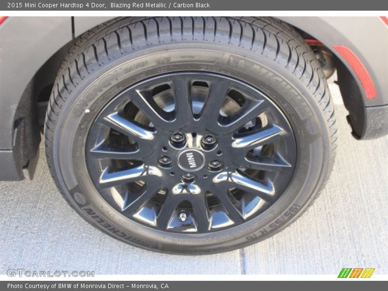 Blazing Red Metallic / Carbon Black 2015 Mini Cooper Hardtop 4 Door