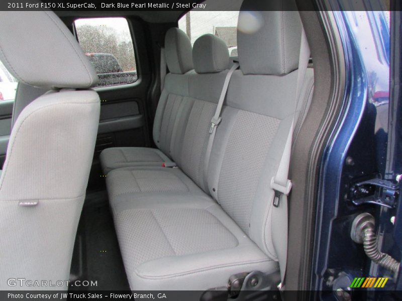 Dark Blue Pearl Metallic / Steel Gray 2011 Ford F150 XL SuperCab