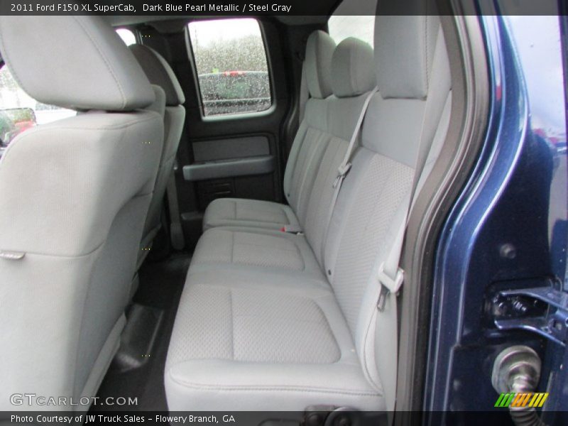 Dark Blue Pearl Metallic / Steel Gray 2011 Ford F150 XL SuperCab