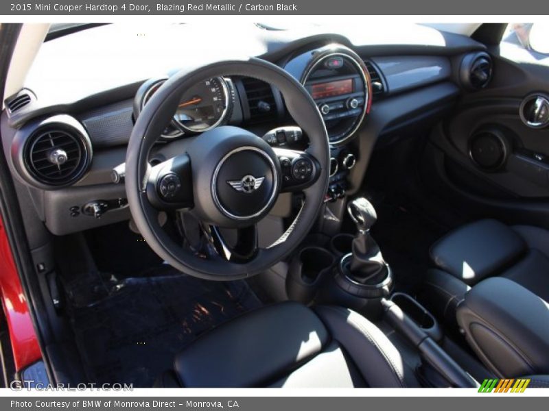 Blazing Red Metallic / Carbon Black 2015 Mini Cooper Hardtop 4 Door