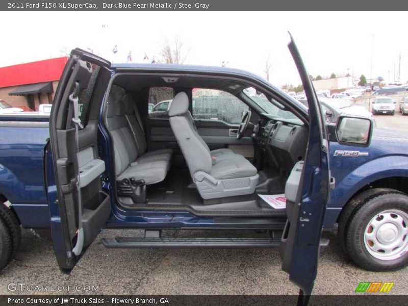 Dark Blue Pearl Metallic / Steel Gray 2011 Ford F150 XL SuperCab